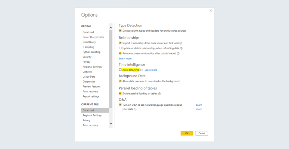 Refresh Time - refresh now button Showing how visuals takes time to Load performance anayser table power bi dashboard optimizing options power bI runs out of resources options