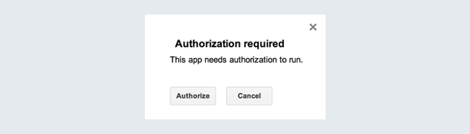 Authorization for Google Services