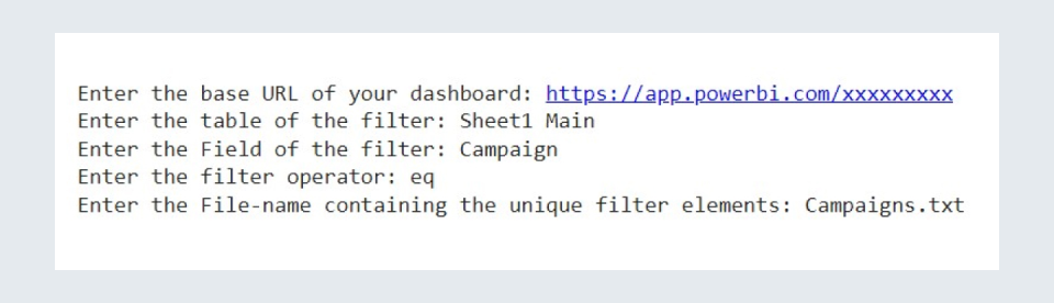 URL Generated
